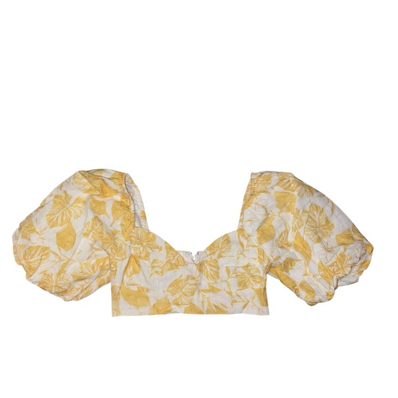 Showpo Yellow Floral Crop Top and Skirt Set - Picture 4 of 6